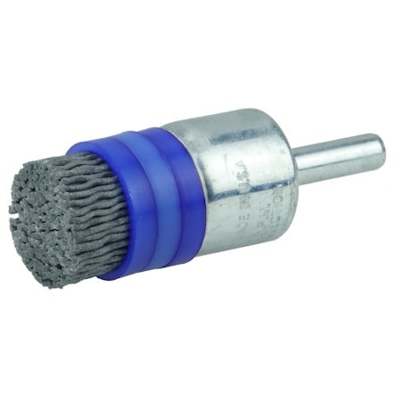 Weiler 3/4" Banded Nylox End Brush, .040/120SC Crimped Fill 11166
